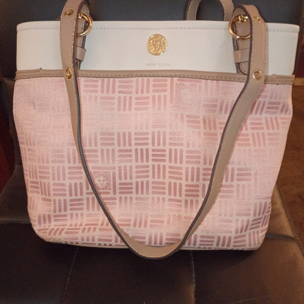 Anne Klein Blush and Cream Tote